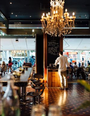 an elegant dining interior at Aromas Noosa