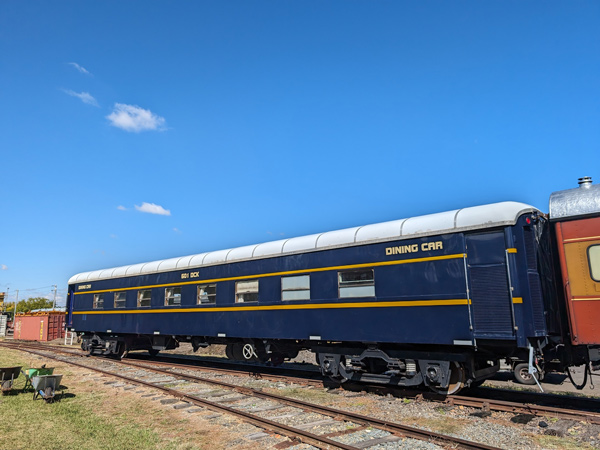 the Dining Car of Kiama Picnic Train