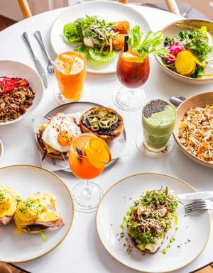 a breakfast feast at Diggies Kiama