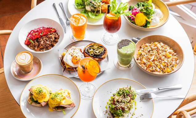 a breakfast feast at Diggies Kiama