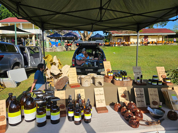 artisanal products on display at Kin Kin Markets