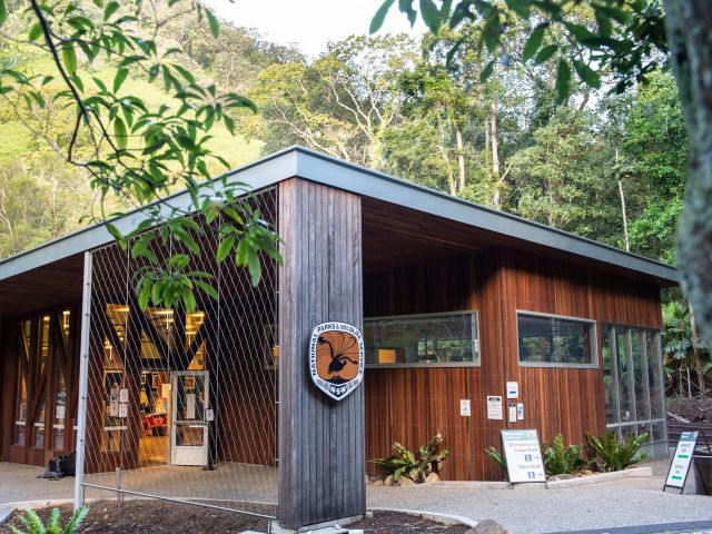 Exterior view of the Minnamurra Rainforest Centre, Jamberoo