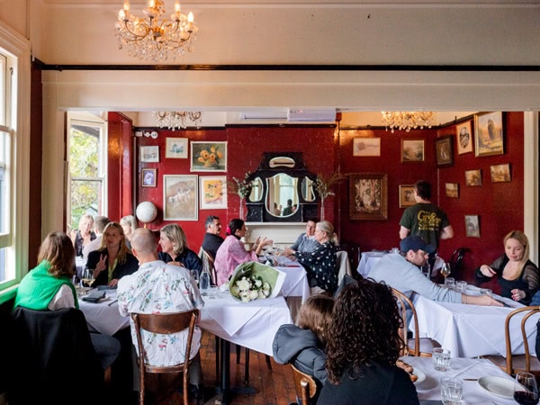 the dining interior of The Old Fitzroy Hotel, Sydney, NSW