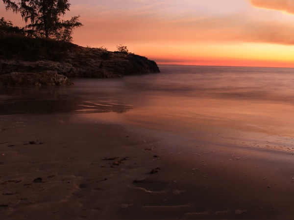 sunset at Casuarina Beach, Darwin, NT, Australia