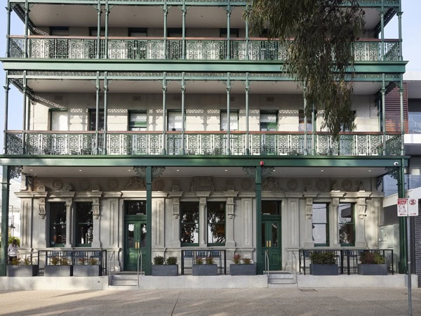 the building exterior of Portalington Grand Hotel, Bellarine Peninsula, Vic