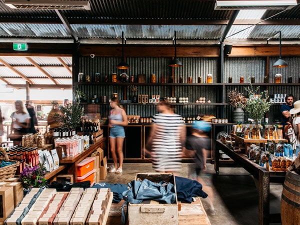 People at Three Blue Ducks in Byron