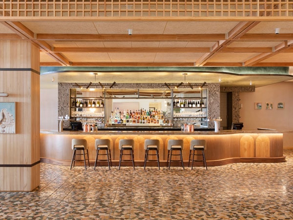 the bar interior of 55 North at Manly Pacific