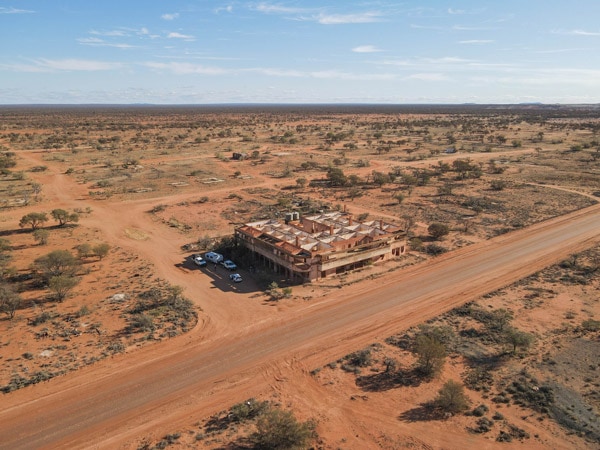 an aerial view of Big Bell ghost town, WA