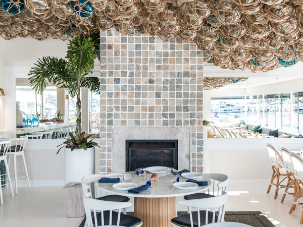 indoor dining at The Boathouse Rose Bay