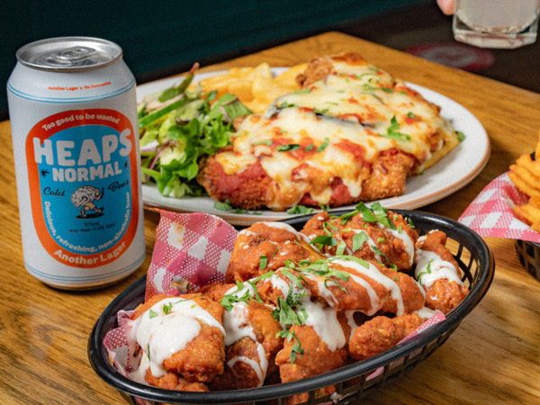 food and drinks at Bondi Bowlo