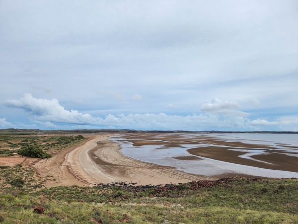 a scenic view of Settlers Beach, Cossack Heritage Trail, WA