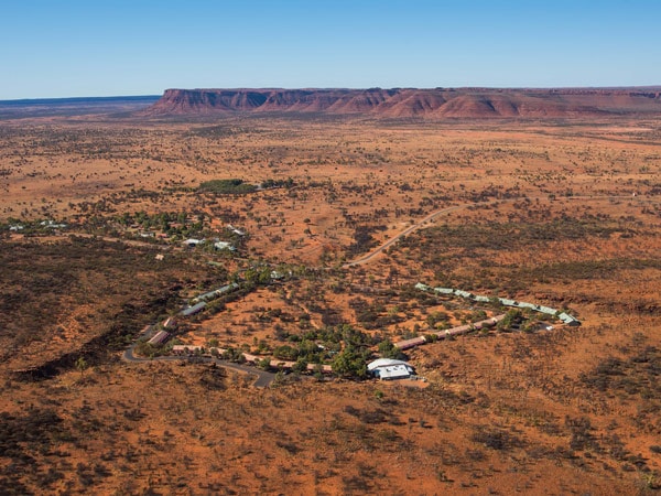 an aerial view of Discovery Kings Canyon Resort