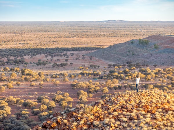 a scenic landscape at Gwalia town, Golden Quest Discovery Trail