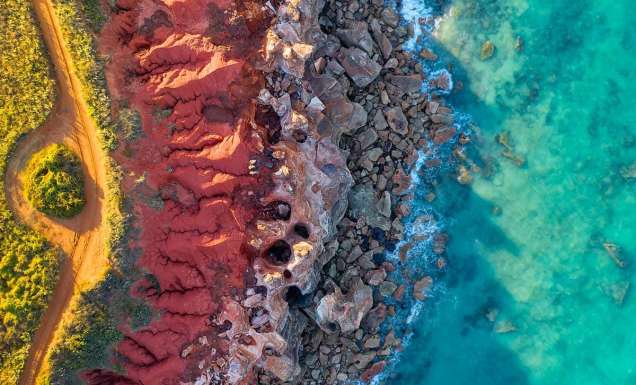 a colourful landscape of Gantheaume Point, Broome