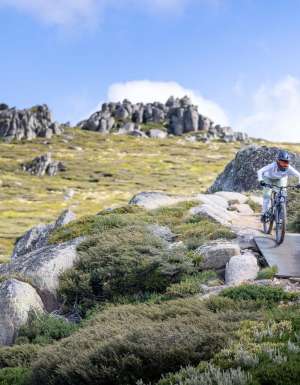 Cyclists takes onThredbo MTB