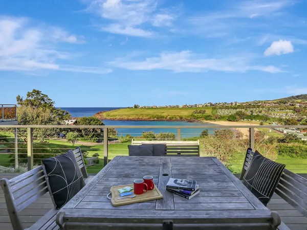 dining with scenic views at Kiama Beach House