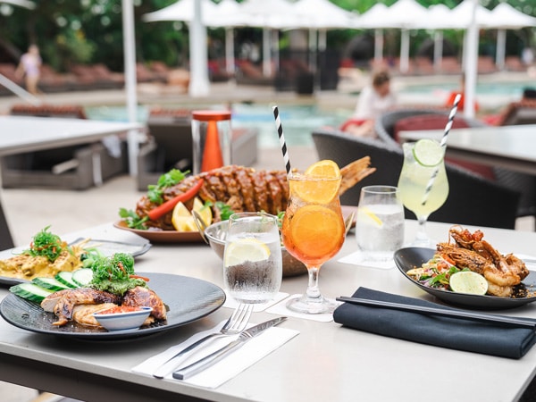 food on the table at Kichi Kichi, Cable Beach Club Resort and Spa