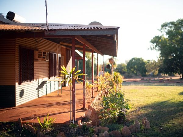 a rustic cabin at Lombadina Aboriginal Corporation