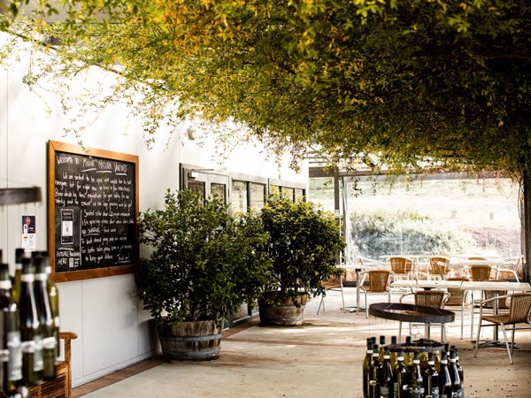 a vibrant interior at Mount Majura Vineyard