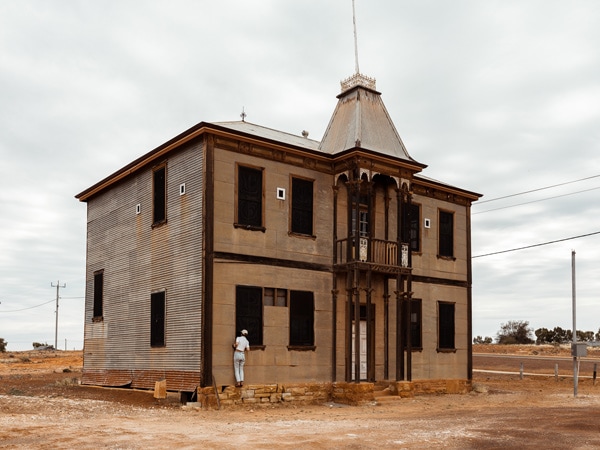 the eerie building of Old Masonic Lodge in WA