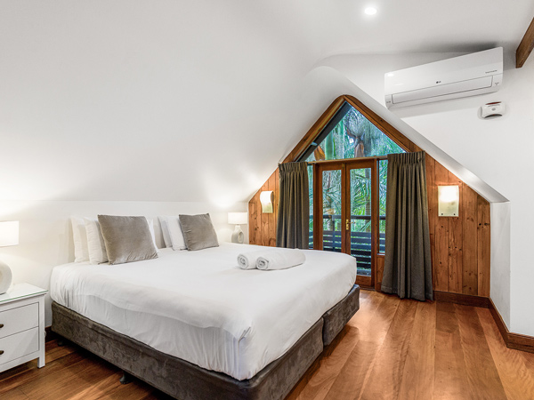 the bedroom at Shambhala at Byron