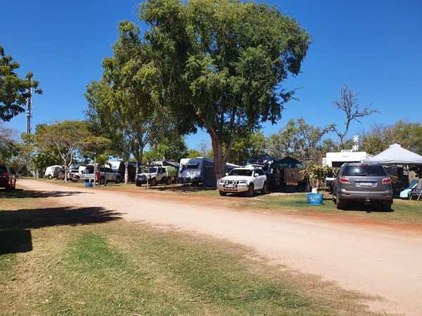 the Tarangua Caravan Park at Cable Beach, Broome