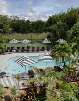 the pool at The Lord Byron