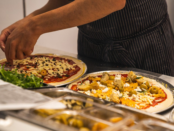 hand-stretched pizzas at Alpine Pizzeria, Thredbo