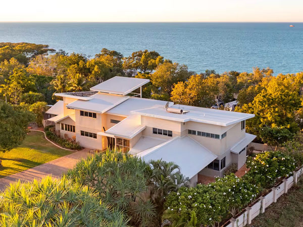 an aerial view of the Koolinda Airbnb, Broome