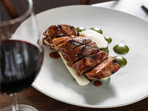 A red meat dish at Cascade Restaurant in Thredbo.