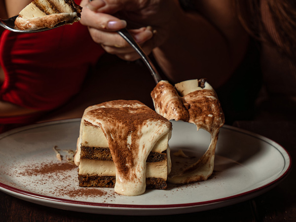 tiramisu at 400 Gradi, bottomless brunch Melbourne