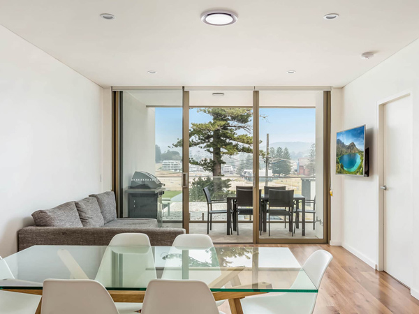 the interior of Bluewater Apartments, Kiama accommodation