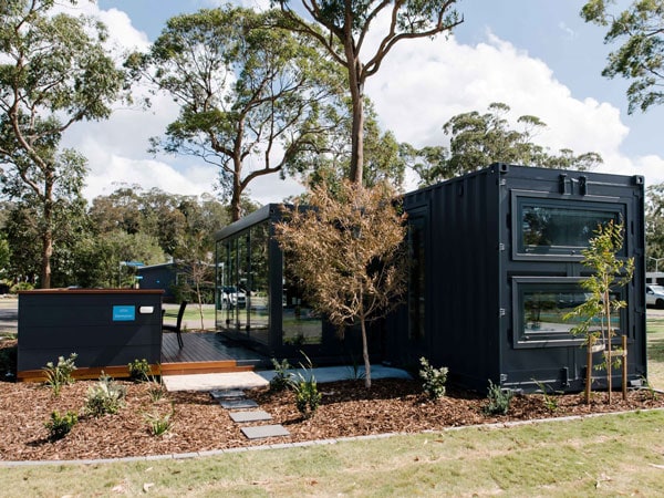 glamtainers at NRMA Ocean Beach Resort