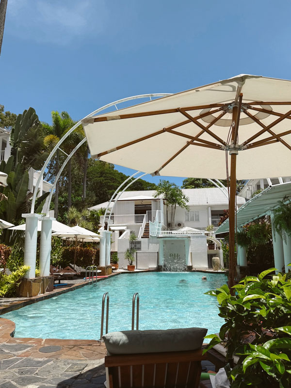 the pool at The Reef House Adults Retreat, Palm Cove accommodation