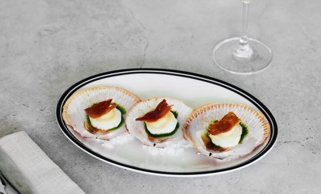 scallops at Vivo Palm Cove