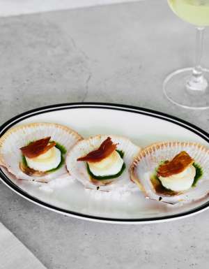 scallops at Vivo Palm Cove