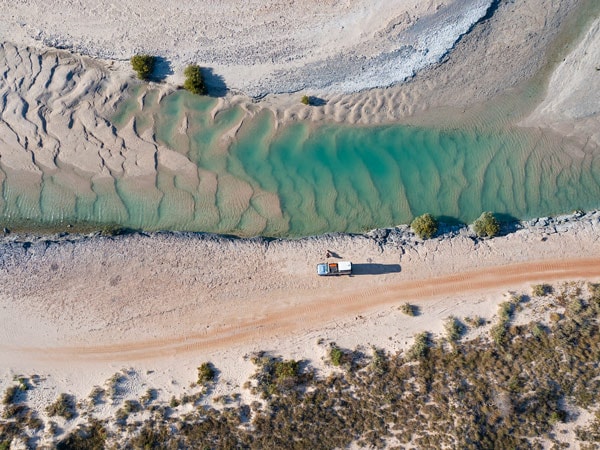 an aerial view of Cape Keraudren, east of Port Hedland