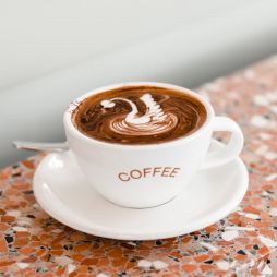 a cup of coffee at Arc, Canberra