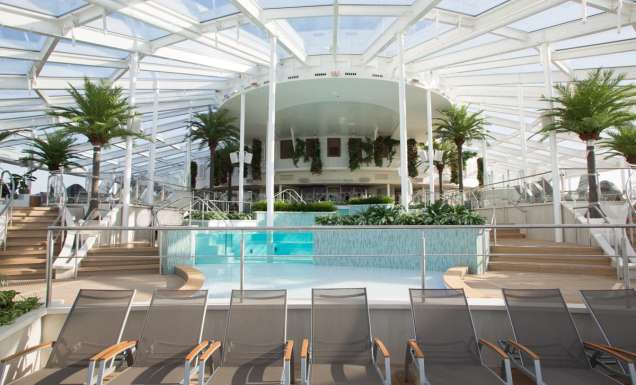 Lounge at the adults-only Solarium onboard Quantum of the Seas.