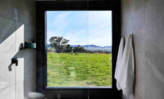 a private bath in Horseshoe Hideaway, Mullion