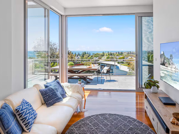 the Kiama Home Airbnb opening up to scenic views