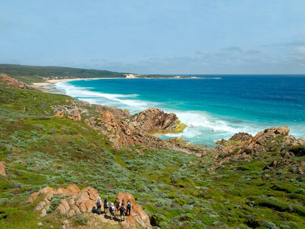 an aerial view of the sea along Cape to Cape Track