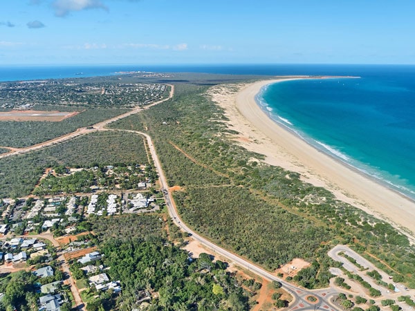 an aerial view of RAC Cable Beach Holiday Park