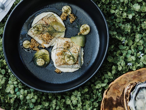 a plate of food at The Source