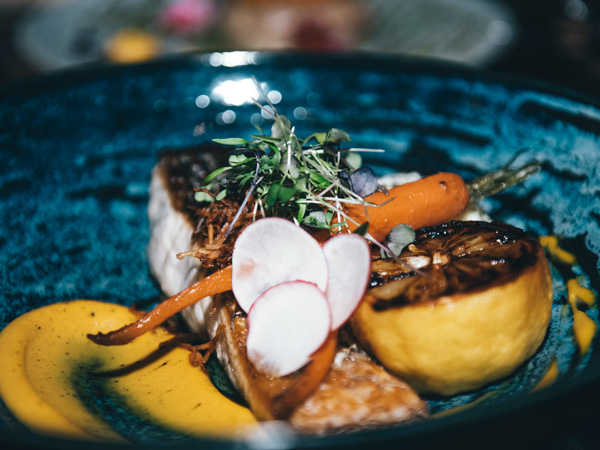 a close-up shot of food at CC’s Bar and Grill