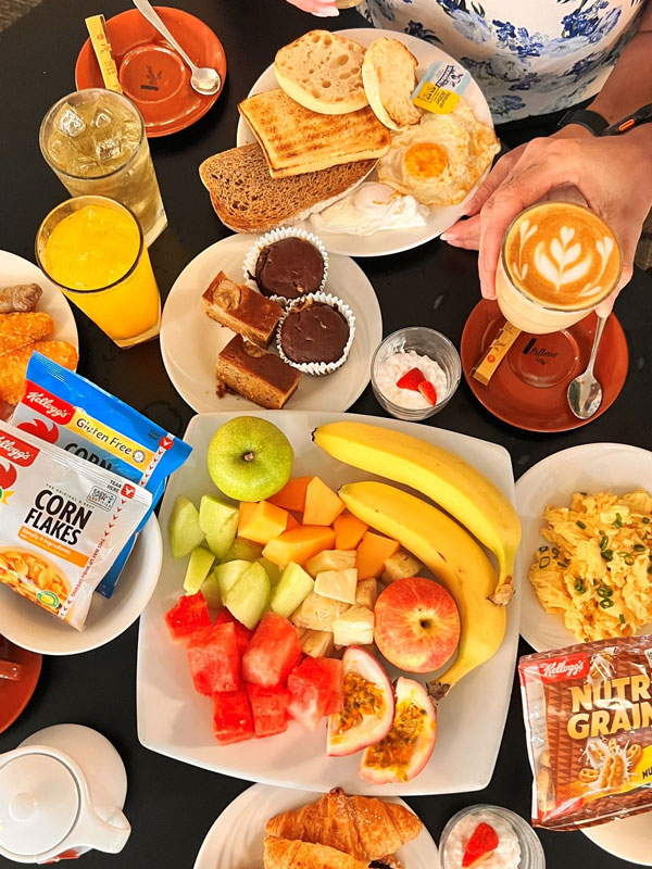 breakfast at Bushfire Flame Grill