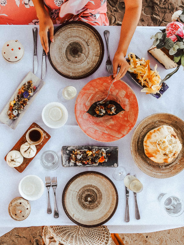 a spread of food at Nu Nu Restaurant, Cairns restaurants