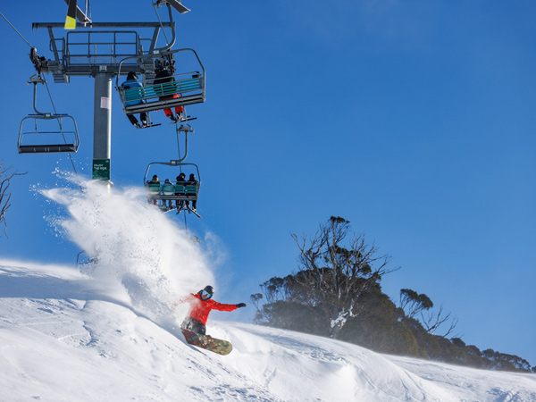 skiing at Thredbo Ski Resort
