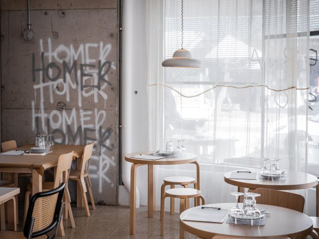 the dining interior of Homer Rogue Taverna, Cronulla NSW