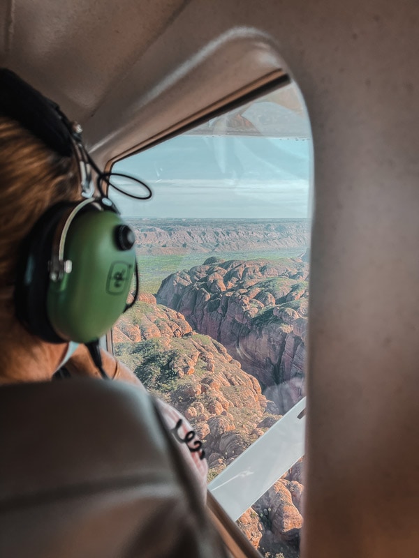 a scenic flight over the Bungle Bungle Range with Aviair